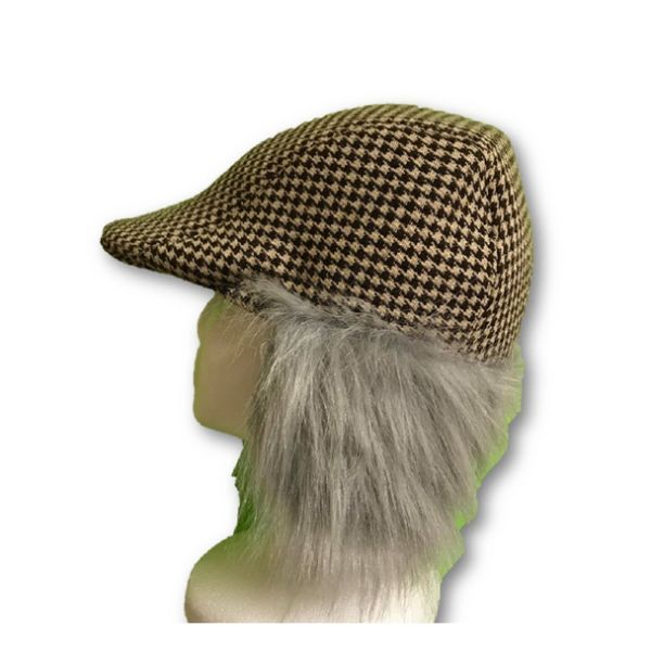 Adult Old Man Grey Hair Wig With Hat