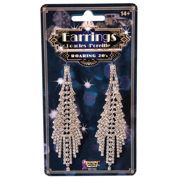 Flapper Rhinestone Earrings