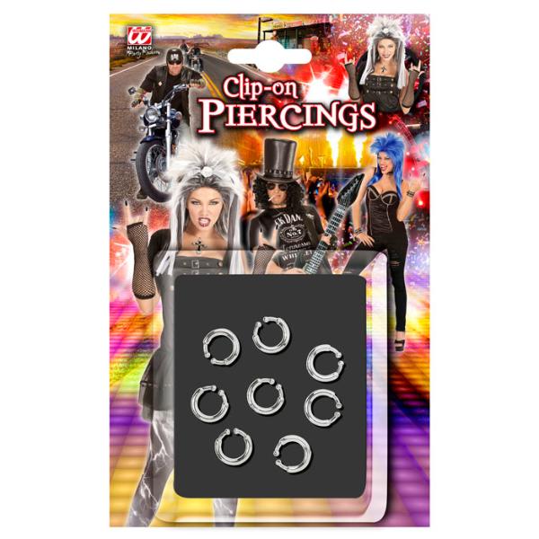 8 Pack Clip On Piercings