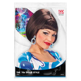 Load image into Gallery viewer, 70s Party Girl Brown Wig In Polybag