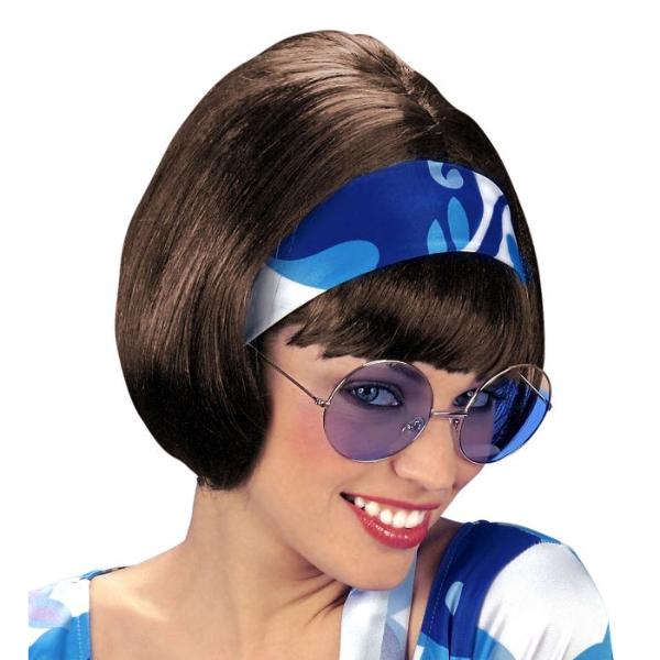 70s Party Girl Brown Wig In Polybag