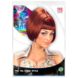 Load image into Gallery viewer, 70s Party Girl Burgundy Wig In Polybag