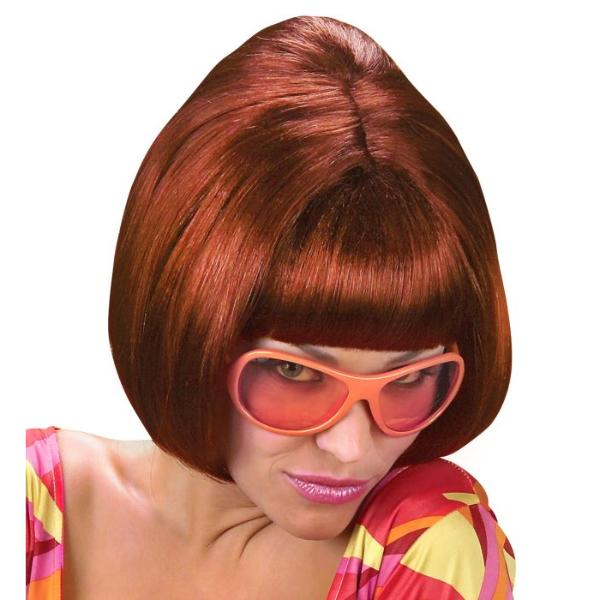 70s Party Girl Burgundy Wig In Polybag