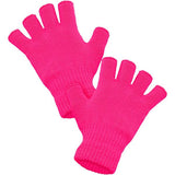 Load image into Gallery viewer, Neon Pink Fingerless Gloves