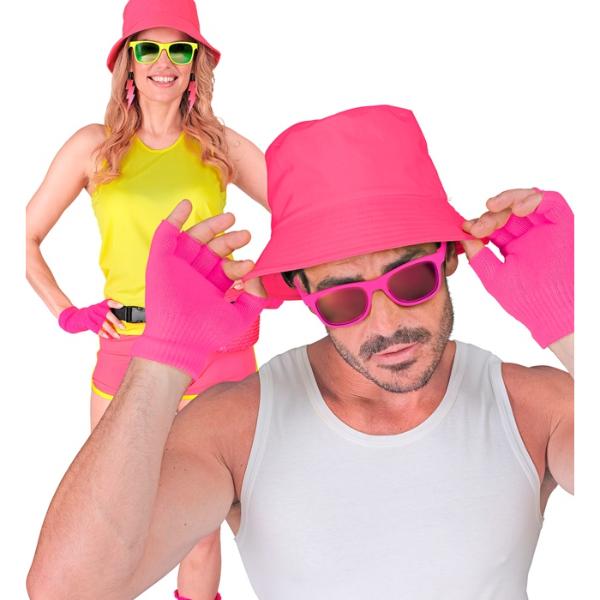 Neon Pink Fingerless Gloves