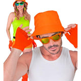 Load image into Gallery viewer, Neon Orange Fingerless Gloves