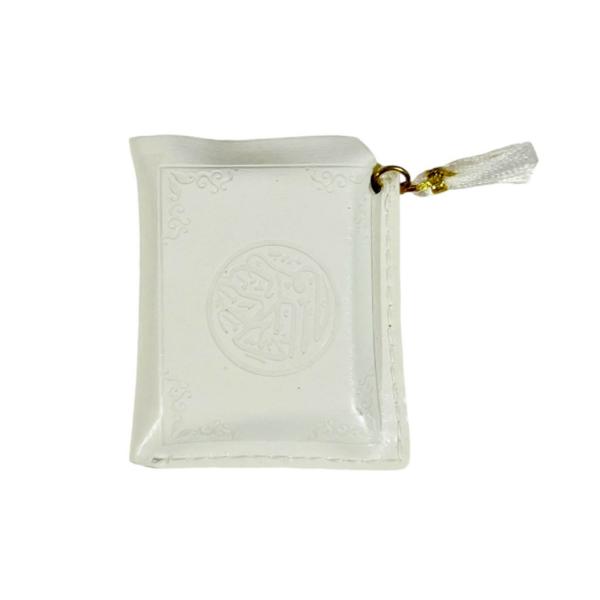 Mini Holy Book Quran In White Leather Case