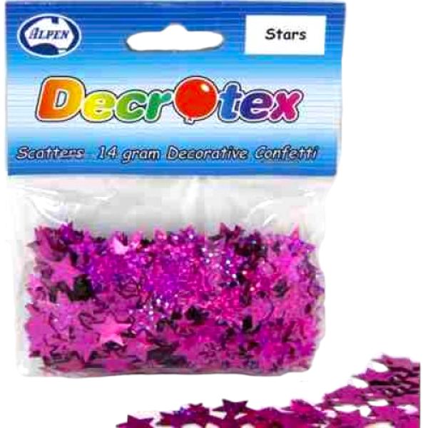 Pink Stars Confetti - 14g