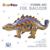 Load image into Gallery viewer, Ankylosaurus Shape Standing Airz Foil Balloon - 45cm x 100cm x 37cm