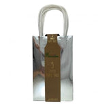 Load image into Gallery viewer, 5 Pack Metallic Silver Paper Party Bags - 21.5cm x 13cm x 8cm