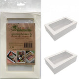 Load image into Gallery viewer, 2 Pack Extra Small White Grazing Box With Lid - 25.8cm x 15.5cm x 8cm