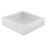 Load image into Gallery viewer, 2 Pack Small White Grazing Box With Lid - 22.5cm x 22.5cm x 6cm