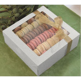 Load image into Gallery viewer, 2 Pack Small White Grazing Box With Lid - 22.5cm x 22.5cm x 6cm