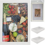 Load image into Gallery viewer, 2 Pack Extra Large White Grazing Box With Lid - 45cm x 31cm x 8cm