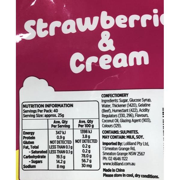 Strawberries & Cream Lollies - 1kg
