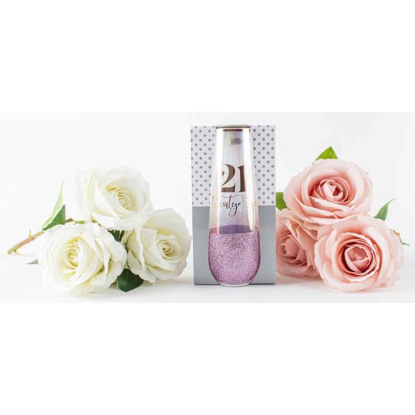 21 Glitterati Colour Stemless Champagne Glass - 180ml