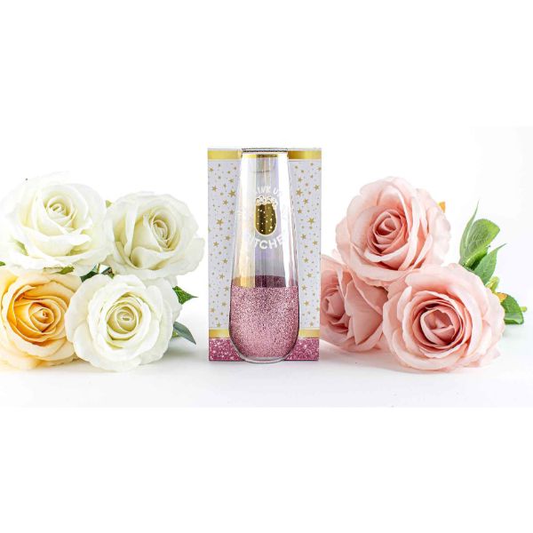 Drink Up Bitches Stemless Champagne Glass - 180ml