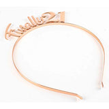 Load image into Gallery viewer, Rose Gold Finally 21 Headband