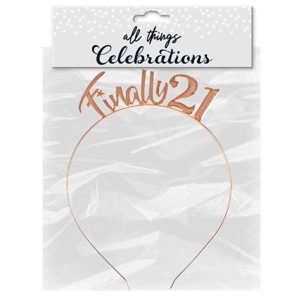 Rose Gold Finally 21 Headband