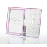 Load image into Gallery viewer, 21st Sweet Hearts Glass Photo Frame - 18cm x 19cm