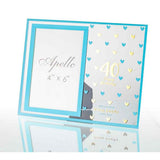 Load image into Gallery viewer, 40th Sweet Hearts Glass Photo Frame - 18cm x 19cm