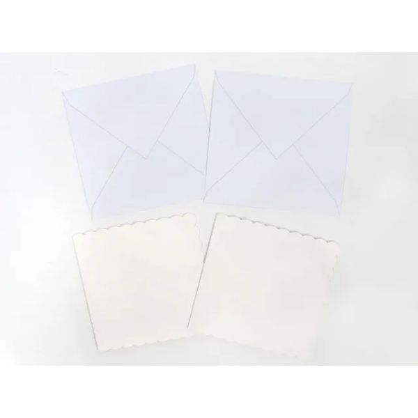 DIY White Greeting Cards - 15cm x 15cm
