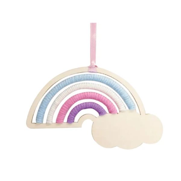 DIY Yarn Rainbow Wall Kit - 15cm x 9cm