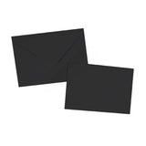 Load image into Gallery viewer, 6 Pack Black Cards & Envelopes - 16.3cm