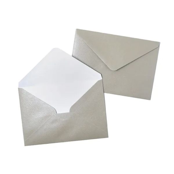 10 Pack Metallic Envelopes - 16.2cm x 11.4cm