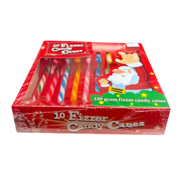 10 Pack Fizzer Candy Canes - 120g