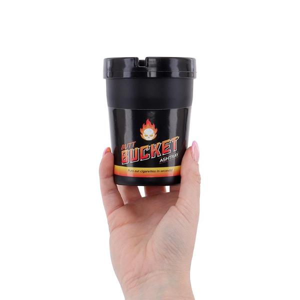 Butt Bucket Removable Lid Ashtray - 13cm x 10cm