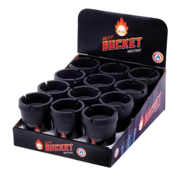 Butt Bucket Removable Lid Ashtray - 13cm x 10cm