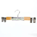 Load image into Gallery viewer, 2 Pack Wooden Coat Hanger With Clips