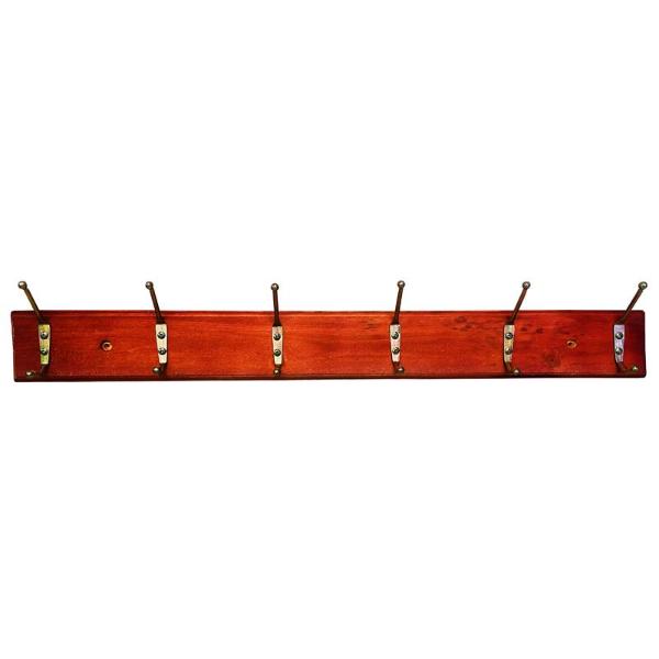 6 Metal Hooks Woodboard