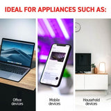 Load image into Gallery viewer, White 240V 10A Max Load 2400W Extension Lead - 3m