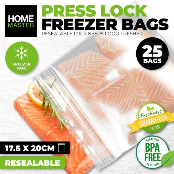 25 Pack Freezer Bags - 17.8cm x 20.3cm