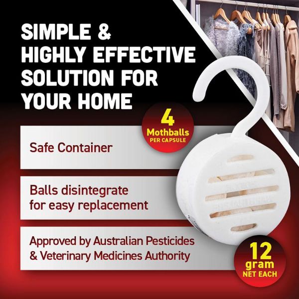 2 Pack Insect Control Mothballs - 12g