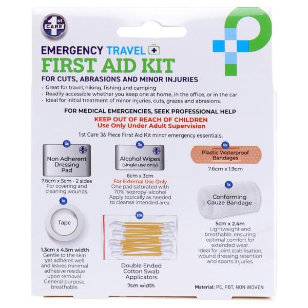 36 Pack Emergency Travel First Aid Kit