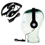 Load image into Gallery viewer, Black Universal Jack Padded Foldable Headphones - 1.1m