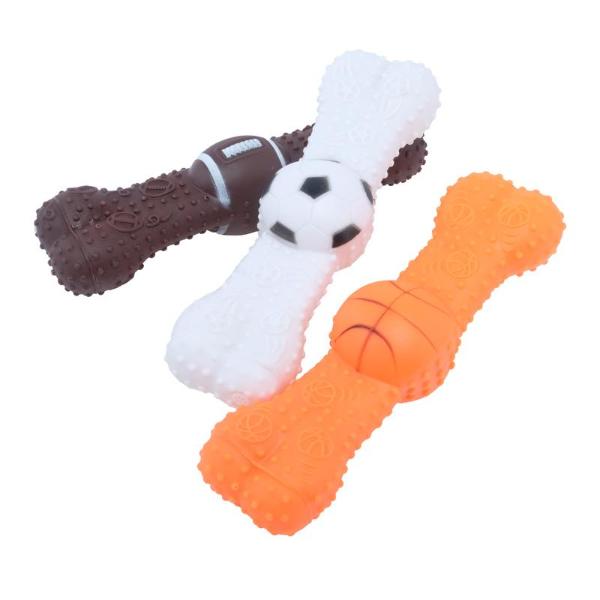 Sports Themed Squeaky Dog Toy - 22cm x 5cm