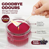 Load image into Gallery viewer, Candle Glasslight Scented 6.5cm Black Cherry
