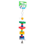 Load image into Gallery viewer, Bird Toy 4 Level Cluster Blocks With Bell 30cm
