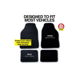 Load image into Gallery viewer, 4 Pack Black Checkered Anti Slip Car Floor Mat