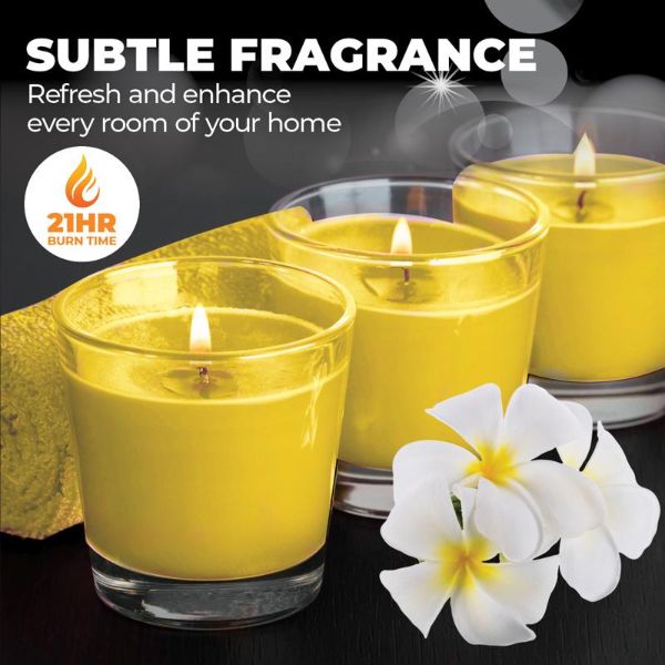 Frangipani Glasslight Scented Candle - 7cm