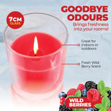 Load image into Gallery viewer, Candle Glasslight Scented 7cm Wild Berries
