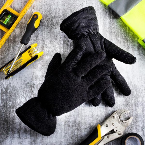 Adults Black Thermal Workwear Gloves