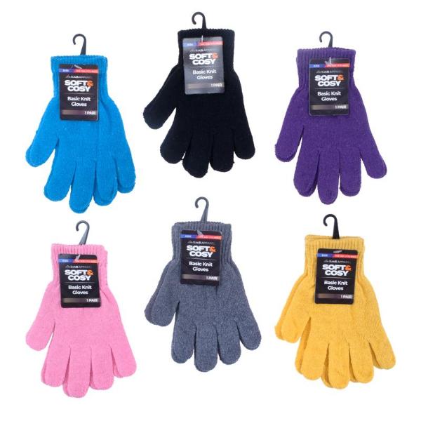 Kids Basic Knitted Gloves
