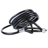 Load image into Gallery viewer, Black PVC Security Cable - 180cm x 0.6cm
