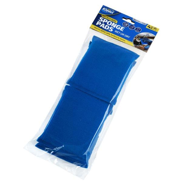 4 Pack Microfibre Sponge Pad - 9cm x 12cm