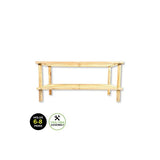 Load image into Gallery viewer, 2 Tier Wooden Shoe Rack - 60cm x 25.6cm x 32cm